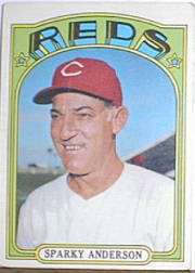 1972 Topps Baseball Cards      358     Sparky Anderson MG